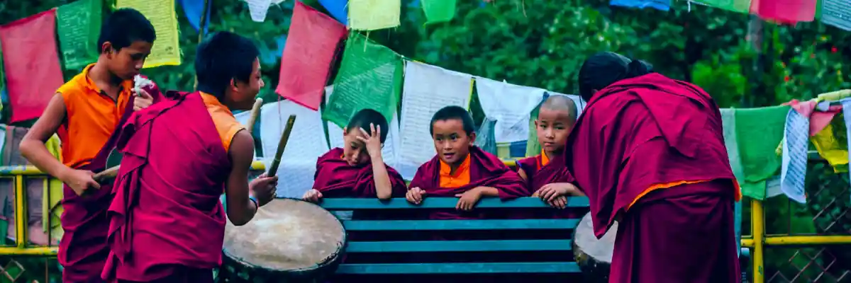 Monks in Sikkim