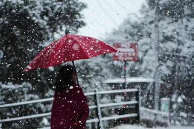 Snowfall in Manali